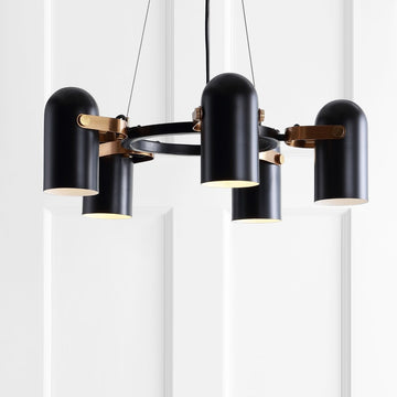 Eugenio Adjustable Metal LED Chandelier - JONATHAN Y